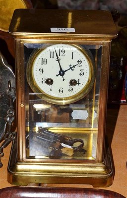 Lot 326 - A four glass striking mantel clock