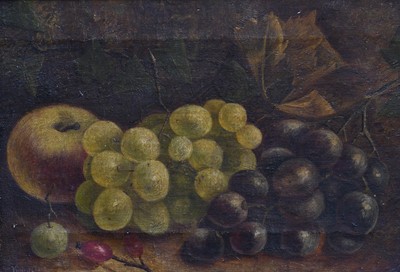 Lot 1010 - Vincent Clare (1855-1930) Still life of grapes,...