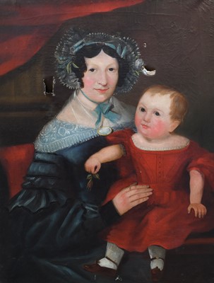 Lot 1002 - British School (19th century) Mother and child...