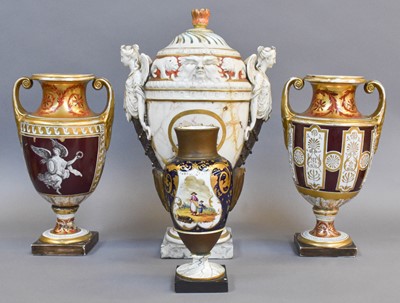 Lot 257 - A Pair of 19th Century English Porcelain...