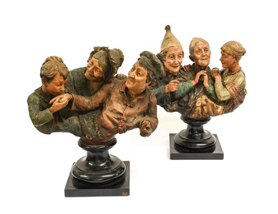 Lot 191 - A Pair of Ernst Wahliss Terracotta Figure...