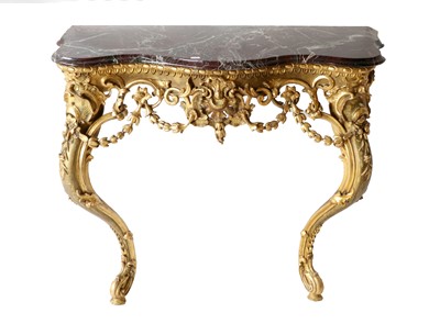 Lot 793 - A French Louis XV Style Carved Giltwood and...