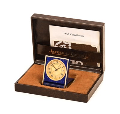 Lot 2401 - Jaeger LeCoultre: A Faux Lapis Lazuli Calendar...