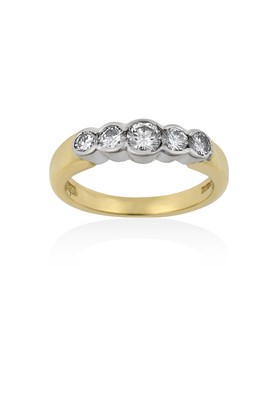 Lot 2094 - An 18 Carat Gold Diamond Five Stone Ring the...