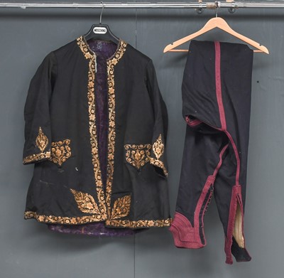 Lot 2251 - Late 19th/Early 20th Century Black Silk Jacket,...