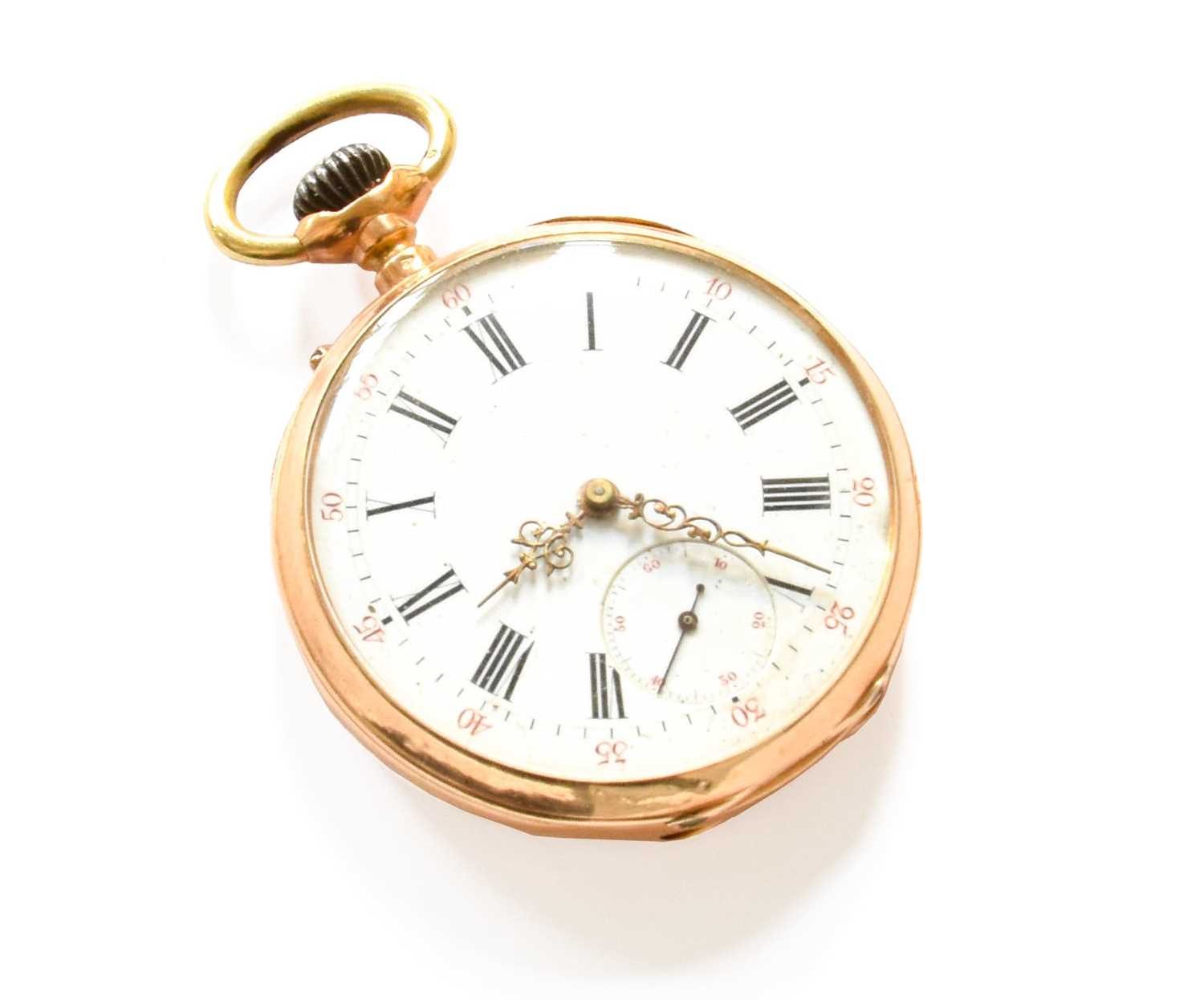 Lot 149 - An 18 Carat Gold Open Faced Pocket Watch,...