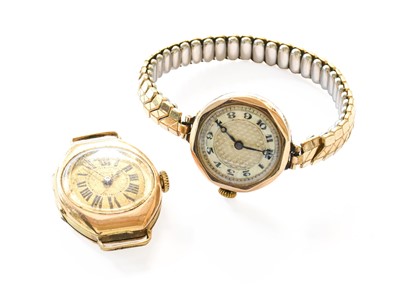 Lot 148 - A Lady's 14 Carat Gold Eterna Wristwatch and A...