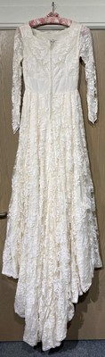 Lot 2070 - Circa 1930-60s Wedding Dresses, comprising a...