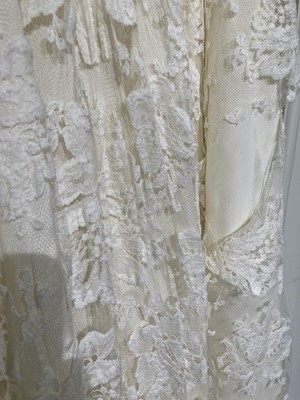 Lot 2070 - Circa 1930-60s Wedding Dresses, comprising a...