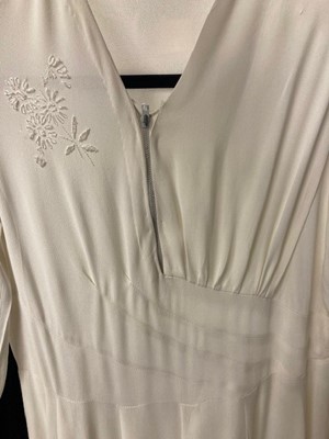 Lot 2070 - Circa 1930-60s Wedding Dresses, comprising a...