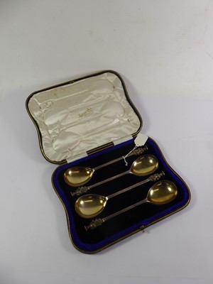 Lot 2145 - A Set of Four Victorian Silver Serving-Spoons