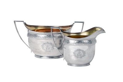 Lot 2125 - A George III Silver Cream-Jug and Sugar-Bowl