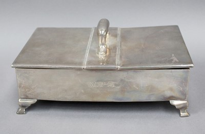 Lot 86 - A George V Silver Double Cigarette-Box, by A....