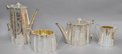 Lot 111 - A Four-Piece Victorian Silver Tea-Service, by...