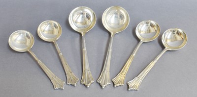 Lot 80 - A Pair of George V Silver Sauce-Ladles and...