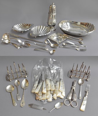 Lot 117 - A Collection of Assorted Silver and Silver...