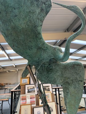 Lot 116 - David Wynne RA (1926-2014) "Preening Bird"...