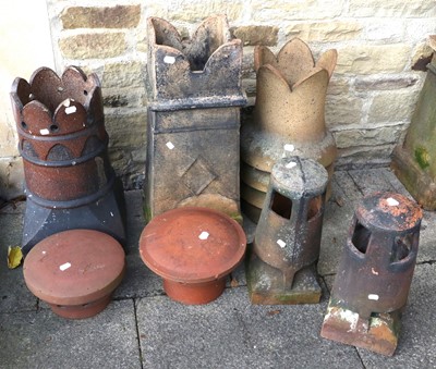 Lot 1145 - A Victorian Chimney Pot, with crown top 70cm...