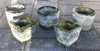 Lot 1144 - Three Similar Composition Stone Garden...