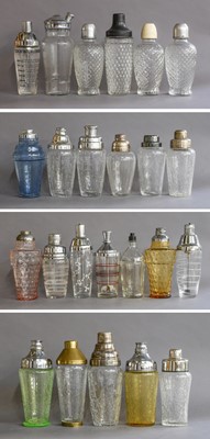 Lot 276 - Cocktail Shakers: A Collection of Glass...