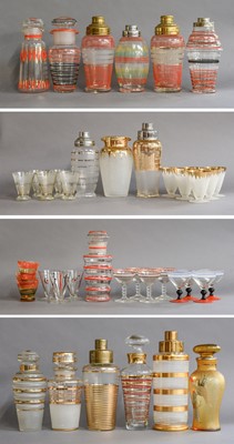 Lot 277 - Cocktail Shakers: A Collection of Glass...