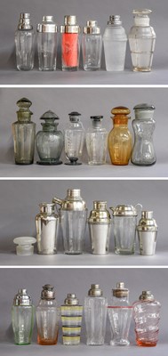 Lot 287 - Cocktail Shakers: A Collection of Glass and...