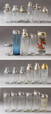 Lot 278 - Cocktail Shakers: A Collection of Glass and...