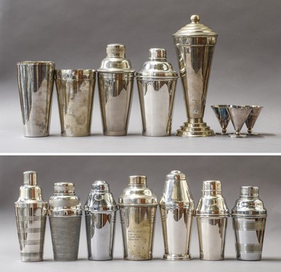 Lot 279 - Cocktail Shakers: A Collection of Art Deco and...
