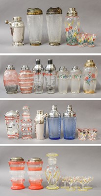 Lot 282 - Cocktail Shakers: A Collection of Chrome,...