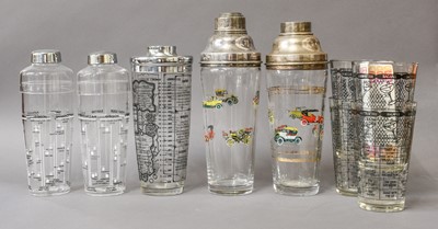 Lot 281 - Cocktail Shakers: A Collection of Glass,...