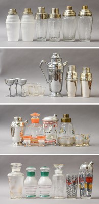 Lot 280 - Cocktail Shakers: A Collection of Glass,...