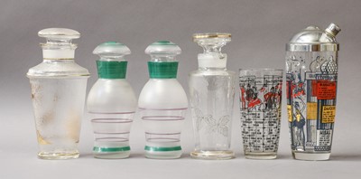 Lot 280 - Cocktail Shakers: A Collection of Glass,...