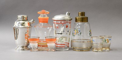 Lot 280 - Cocktail Shakers: A Collection of Glass,...