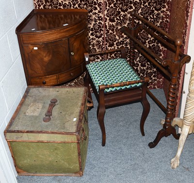 Lot 1250 - A George III Mahogany Corner Washstand, A...