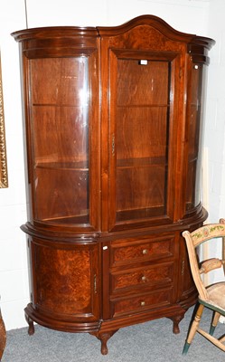 Lot 1263 - A Mahogany and Burr Walnut Bookcase, the...