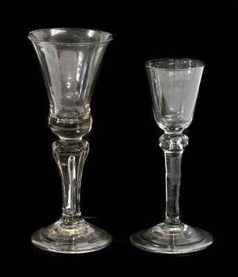 Lot 15 - A Wine Glass, circa 1720, the thistle shaped...
