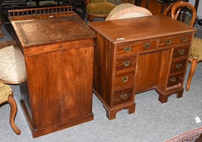 Lot 1307 - A Small Mahogany Desk, 88cm by 49cm by 77cm...