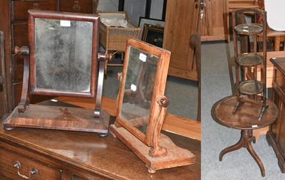 Lot 1153 - A George III Oak Dished Top Tripod Table, 50cm...