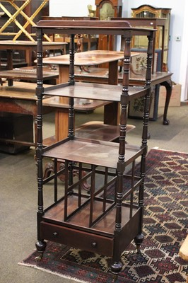 Lot 1429 - A 19th Century Mahogany Four-Tier Whatnot,...