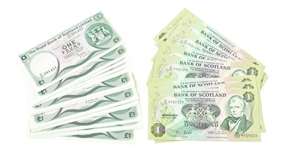 Lot 577 - 40 x Scottish Banknotes, comprising: 20 x Bank...