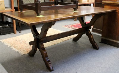 Lot 1311 - An Oak Refectory Table in Titchmarsh and...