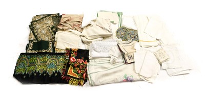 Lot 2108 - Assorted 20th Century Textiles and Accessories,...