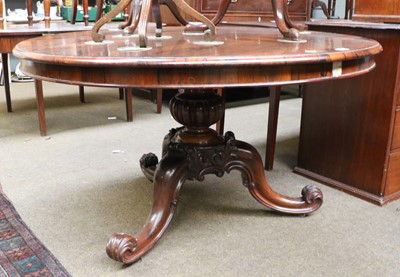 Lot 1363 - A Victorian Rosewood Breakfast Table, with...