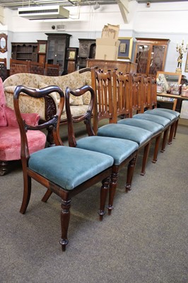 Lot 1387 - A Set of Five Mahogany Dining Chairs and A...