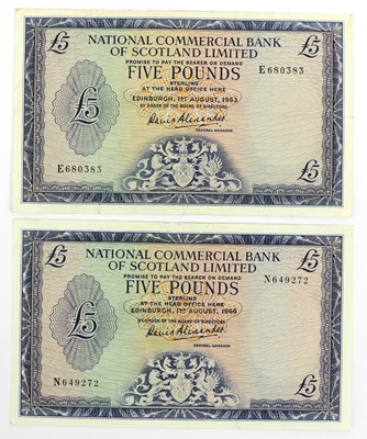 Lot 576 - 23 x Scottish Banknotes, comprising: 4 x...