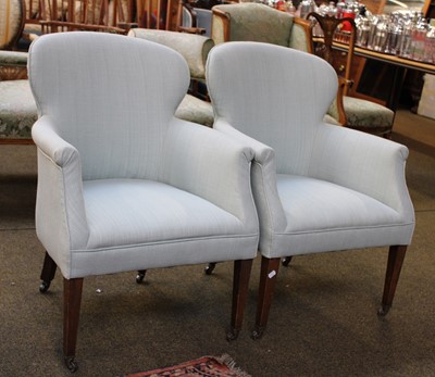 Lot 1390 - A Pair of 19th Century Chairs, later...