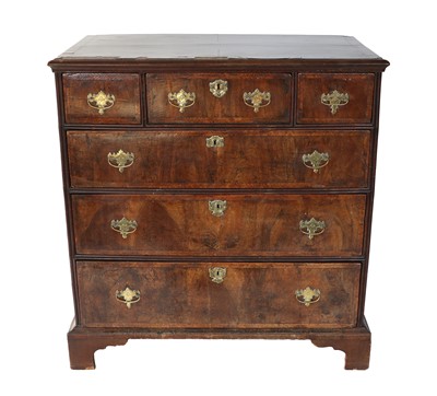 Lot 678 - A George I Walnut and Featherbanded Straight...