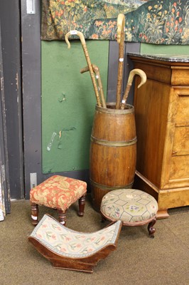 Lot 1458 - Two Victorian Footstools, A 19th Century...