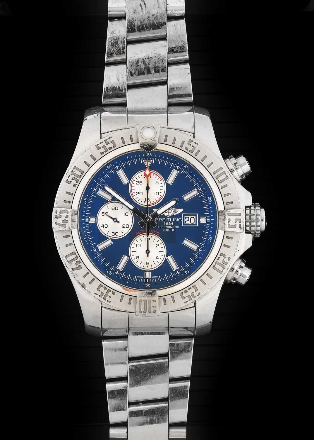 Lot 2236 - Breitling: A Stainless Steel Automatic...