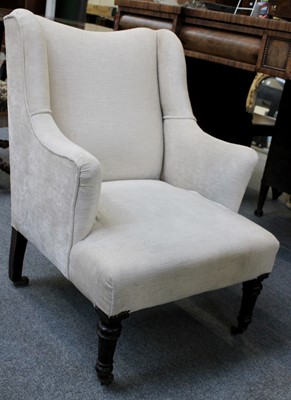 Lot 1266 - A Victorian Wing Chair, of small proportions